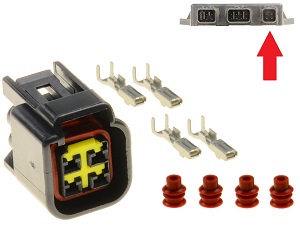 4 polige CDI ECU stekker 4 polige CDI ECU stekker
