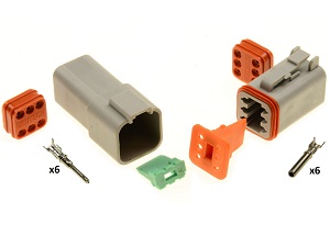 6-polige superseal stekker Amphenol - Deutsch DT06-6S DT04-6P 6-polige superseal stekker Amphenol - Deutsch DT06-6S DT04-6P