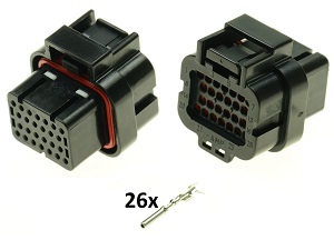 Moto Guzzi IAW 26 voudige ECU CDI ECM motorfiets stekker aansluiting set Moto Guzzi IAW 26 voudige ECU CDI ECM motorfiets stekker aansluiting set