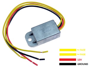 CARR1201 - 12v 4-weg 75 watt compacte universele spanningsregelaar gelijkrichter (32800-48720) CARR1201 - 12v 4-weg 75 watt compacte universele spanningsregelaar gelijkrichter (32800-48720)