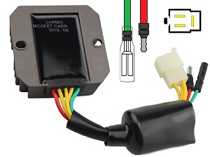 CARR204-SLR Honda FX650 SLR650 - MOSFET Spanningsregelaar gelijkrichter (SH532C-13) CARR204-SLR Honda FX650 SLR650 - MOSFET Spanningsregelaar gelijkrichter (SH532C-13)