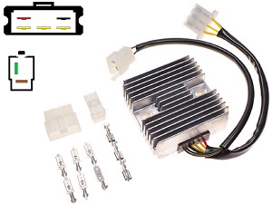CARR341 - Kawasaki Z650 KZ650 MOSFET Spanningsregelaar gelijkrichter CARR341 - Kawasaki Z650 KZ650 MOSFET Spanningsregelaar gelijkrichter