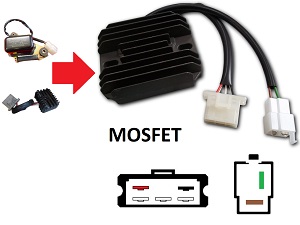 CARR381 - Yamaha XS MOSFET Spanningsregelaar gelijkrichter CARR381 - Yamaha XS MOSFET Spanningsregelaar gelijkrichter