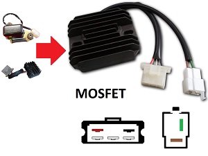 CARR381 - Yamaha XS MOSFET Spanningsregelaar gelijkrichter