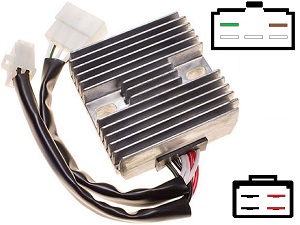 CARR411 - Yamaha XJ1100 MOSFET Spanningsregelaar gelijkrichter 10M-A0 / SH252 CARR411 - Yamaha XJ1100 MOSFET Spanningsregelaar gelijkrichter 10M-A0 / SH252
