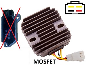 CARR421 - Yamaha 2 fase MOSFET Spanningsregelaar gelijkrichter CARR421 - Yamaha 2 fase MOSFET Spanningsregelaar gelijkrichter