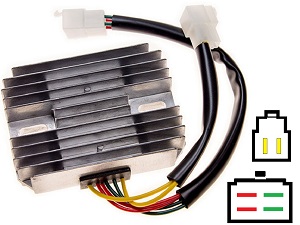 CARR521 Ducati MG 2-fase MOSFET Voltage regulator rectifier 54040131A / SH673-12 CARR521 Ducati MG 2-fase MOSFET Voltage regulator rectifier 54040131A / SH673-12