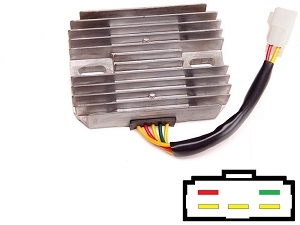 CARR551 Suzuki Kawasaki MOSFET Spanningsregelaar gelijkrichter CARR551 Suzuki Kawasaki MOSFET Spanningsregelaar gelijkrichter