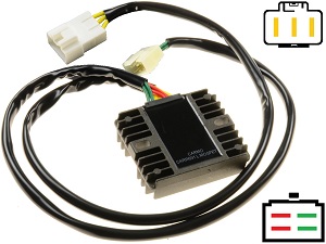 CARR694VTX 75cm Honda VTX1300 MOSFET Spanningsregelaar gelijkrichter CARR694VTX 75cm Honda VTX1300 MOSFET Spanningsregelaar gelijkrichter
