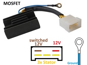 CARR8254 Aprilia MOSFET Spanningsregelaar gelijkrichter