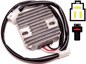 CARR961 Kawasaki KLX250 KLX300 MOSFET Spanningsregelaar gelijkrichter CARR961 Kawasaki KLX250 KLX300 MOSFET Spanningsregelaar gelijkrichter