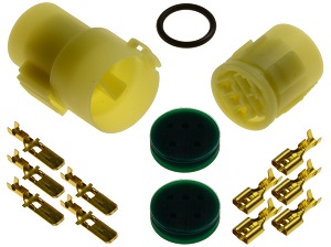 CKK7053F - Motorstekkerset waterdicht (rond 5-polig) CKK7053F - Motorstekkerset waterdicht (rond 5-polig)