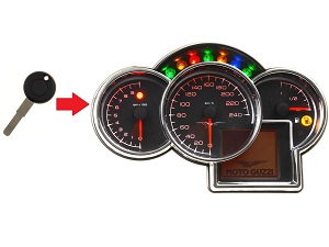 Moto Guzzi 1x transponder key programmeren → telerunit