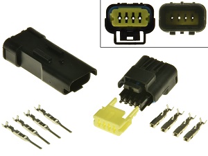 Conjunto de conectores de diagnóstico Ducati 4 pólos OBD2 OBDII