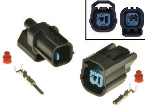 Conjunto de conectores de sensor de detonação de detonação de 1 pino Honda completo