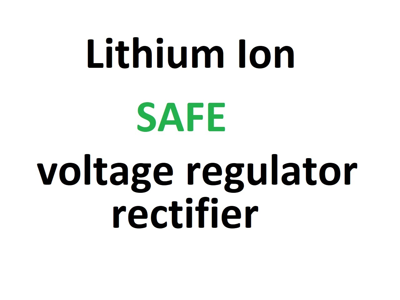 Regulator rectifier, also suitable for lithium ion batteries - Clique na Imagem para Fechar