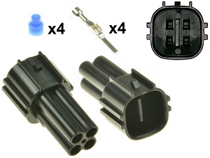 Conector do regulador de tensão do alternador MV Agusta 4 vias Conector do regulador de tensão do alternador MV Agusta 4 vias
