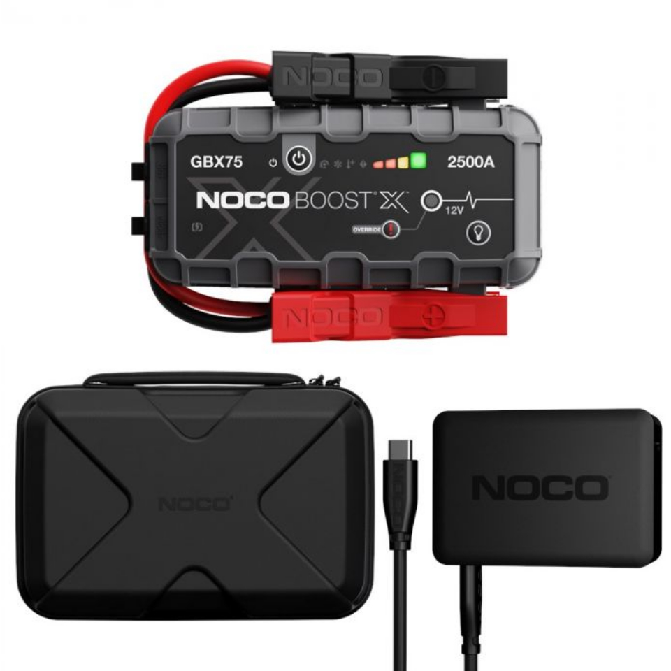 Noco Boost X GBX75 UltraSafe Lithium Jump Starter + GBC103 Case + U65 USB-C Charger