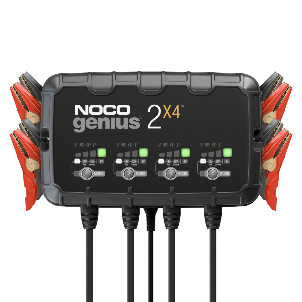 Noco Genius 2x4 - viervoudige 6V/12V acculader carregador (também adequado para baterias de íon de lítio)