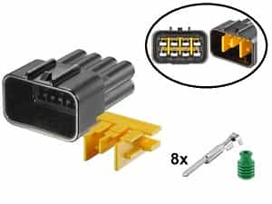 RFW-8P090-M set - Male motorbike connector 8 pole RFW-8P090-M set - Male motorbike connector 8 pole