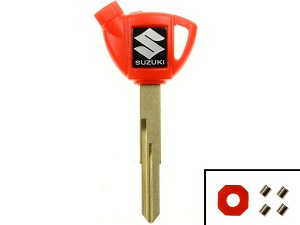 Suzuki Burgman blanco transponder chip Sleutel rood Suzuki Burgman blanco transponder chip Sleutel rood