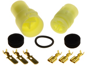 Dynamo stekker set waterdicht (rond) Dynamo stekker set waterdicht (rond)