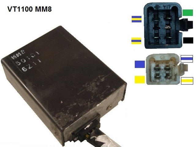 VT1100 Shadow TCI unidade CDI Ignição ECU (OKI, MM8, 501C1, 501C2)