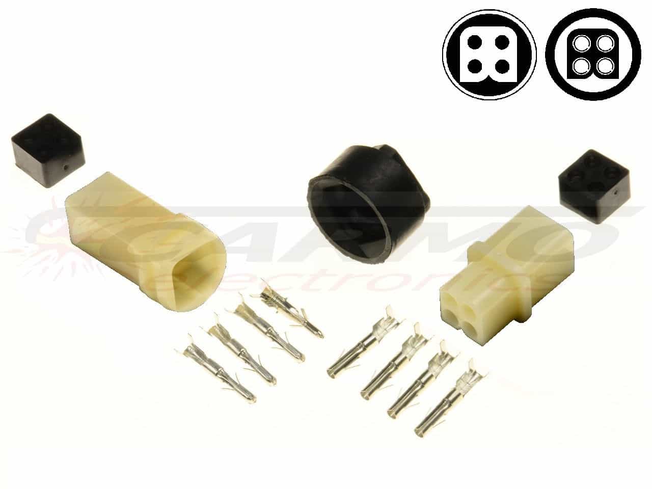 4 pin YPC Sealed connector set - off-road motorfiets connector - Clique na Imagem para Fechar