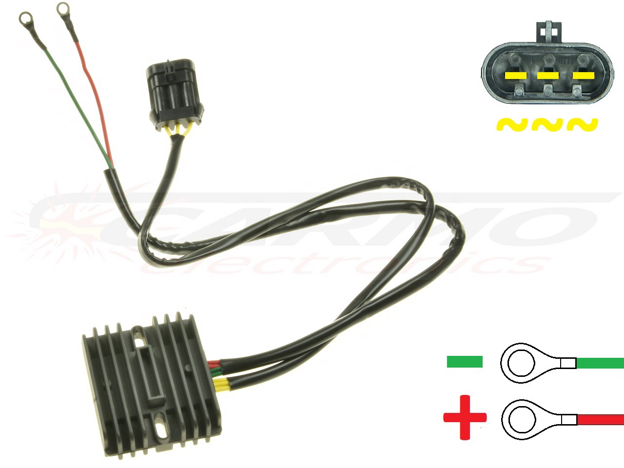 CARR694-PO - Polaris Sportman RZR MOSFET Voltage regulator rectifier (4014029, 4015229, 4013247, 4013904) - Clique na Imagem para Fechar