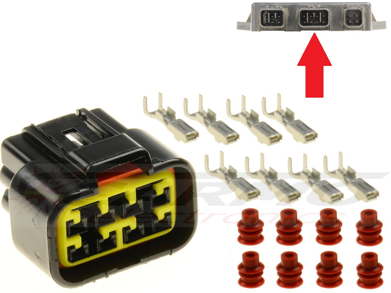 8 polige CDI ECU stekker stekker voor motorfiets - Clique na Imagem para Fechar