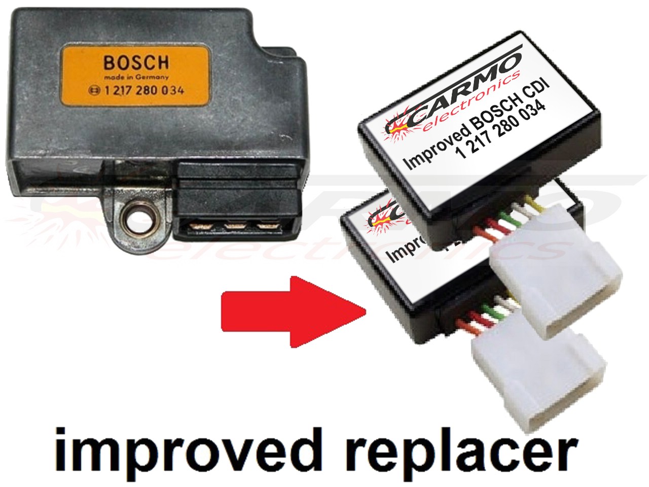 Bosch igniter ignition module CDI TCI Box Ducati Cagiva Laverda 1217280034 1217280042 (2 X) - Clique na Imagem para Fechar