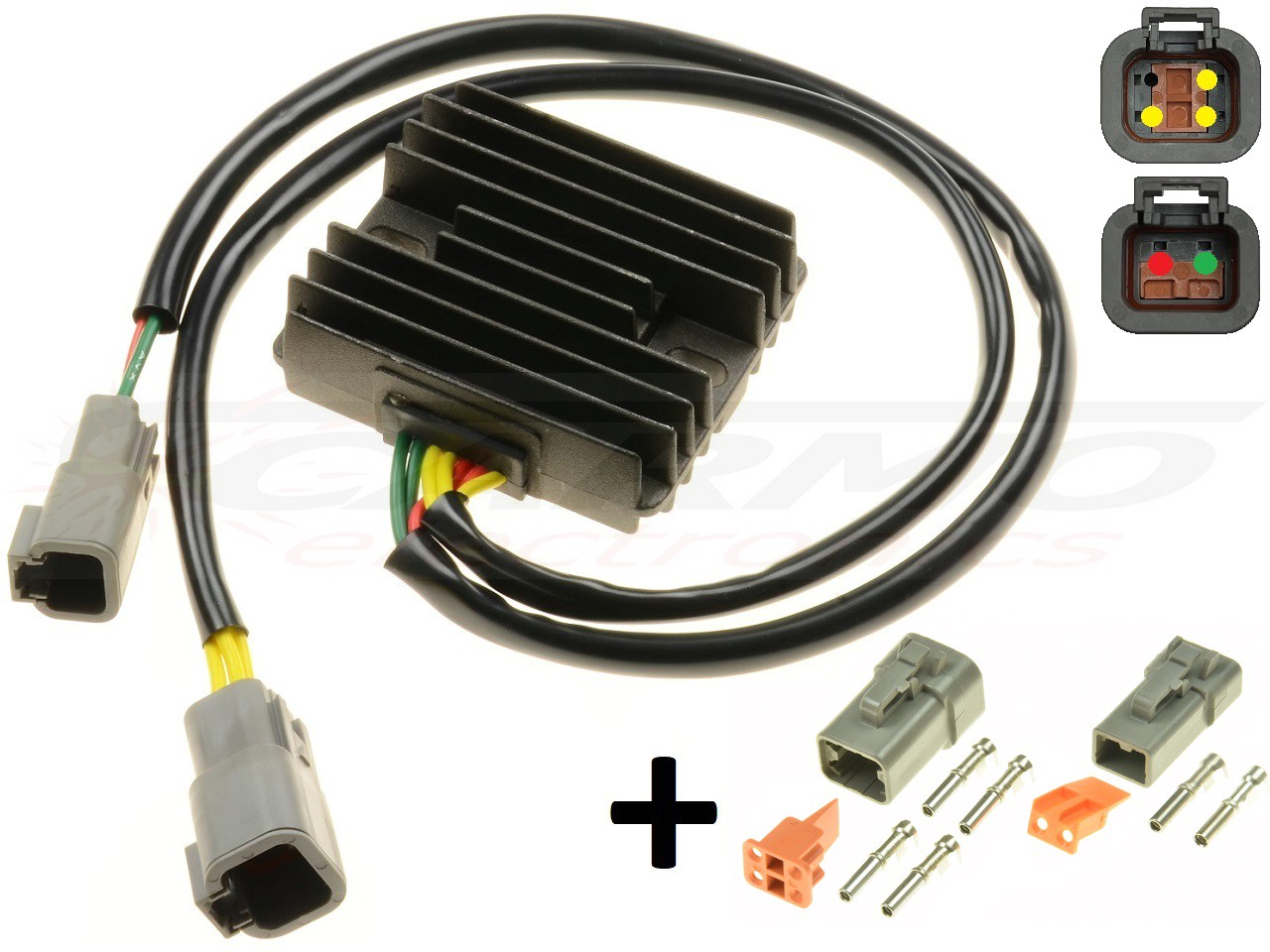 CARR694BU3 - Buell XB 03-07 improved MOSFET Voltage regulator rectifier (Y0302A-02A8) - Clique na Imagem para Fechar