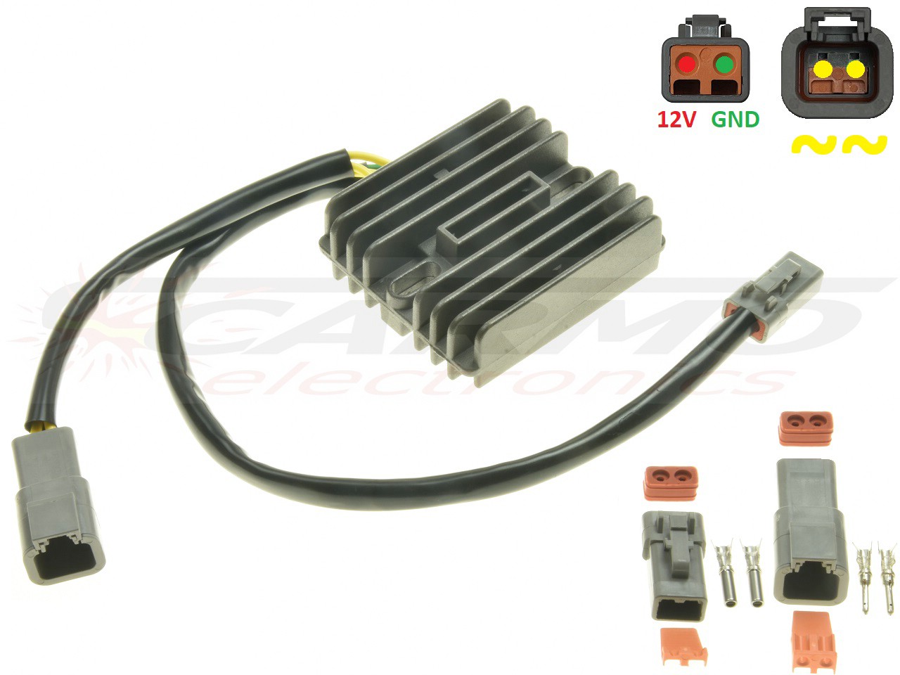 CARR694BU2 - Buell XB 08-10 improved MOSFET MOSFET Voltage regulator rectifier (Y0302A-02A8) - Clique na Imagem para Fechar