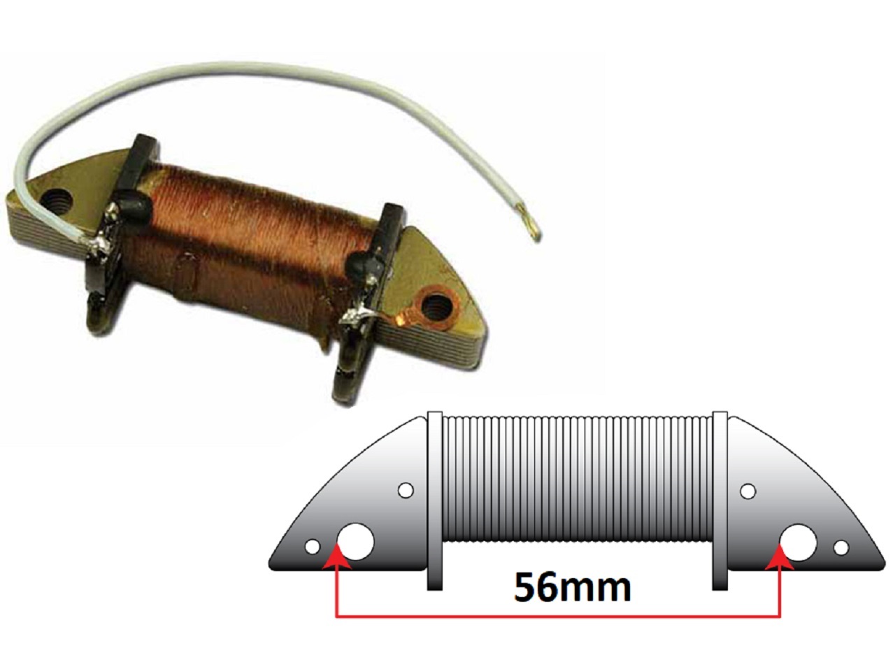 Ignition Source Coils Yamaha DT50 DT50MX DT125 - C32 - Clique na Imagem para Fechar