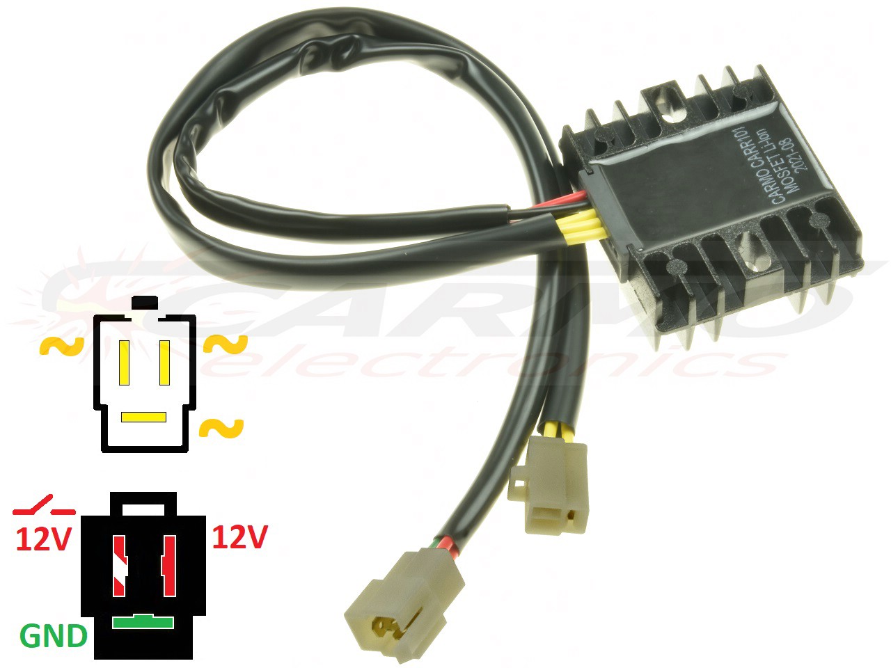 CARR104-Mash - 650 X-ride MOSFET Voltage regulator rectifier (201223TT3210055) - Clique na Imagem para Fechar