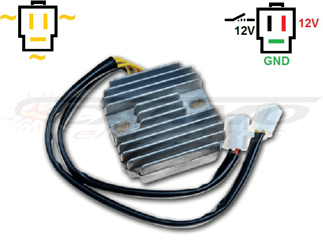 CARR161 - CX500 MOSFET Spanningsregelaar gelijkrichter (31600-415-008, SH232-12, Shindengen) - Clique na Imagem para Fechar