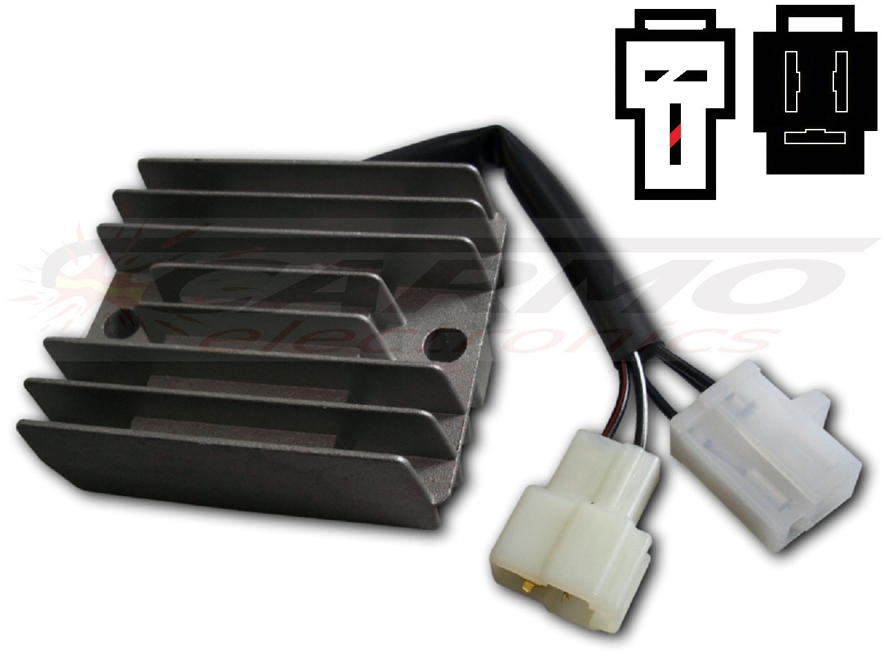 CARR201-SUZ - MOSFET Suzuki Burgman Gamma Voltage regulator rectifier (HB572A-12M2, SH572MB) - Clique na Imagem para Fechar
