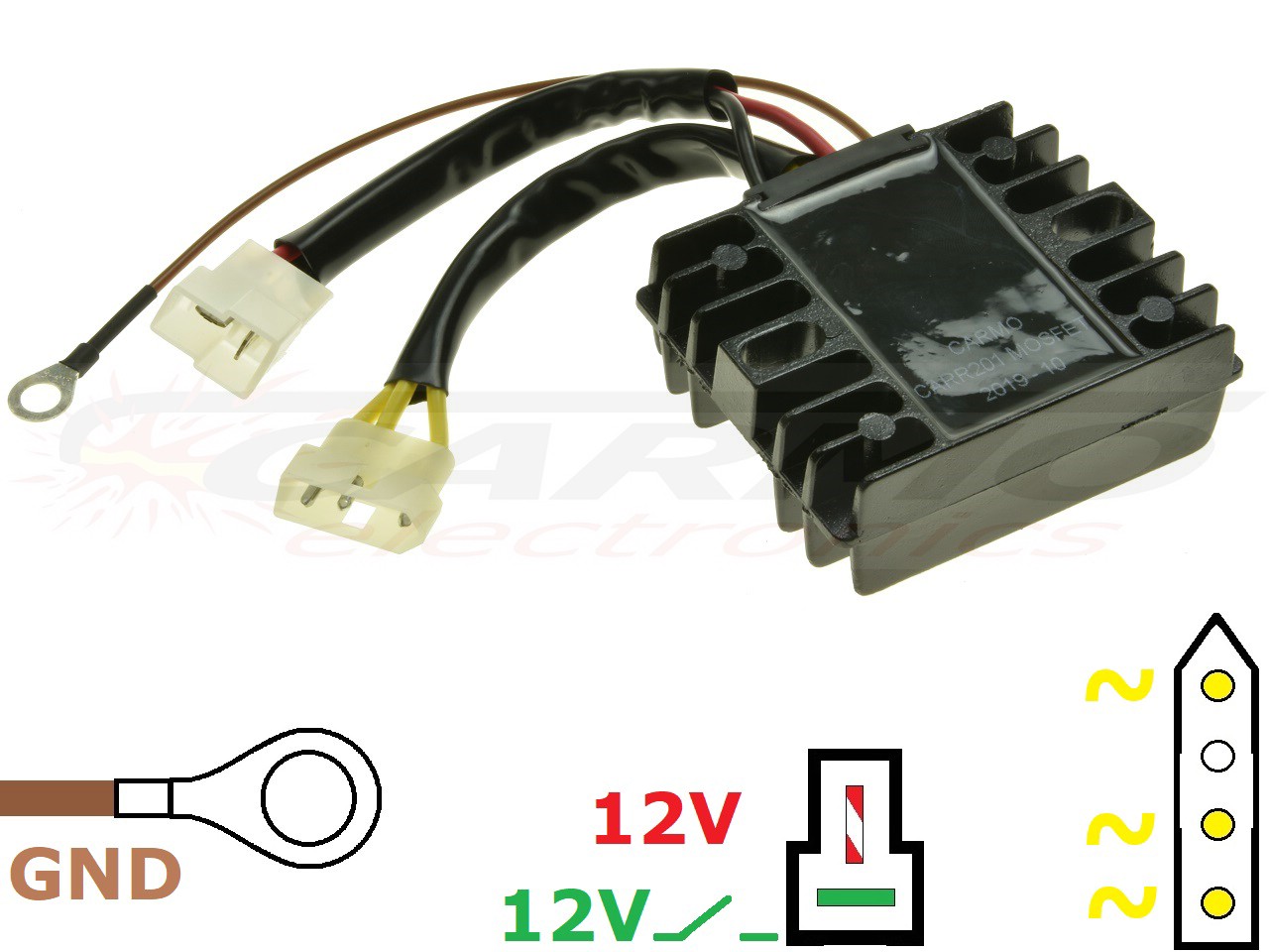 CARR204-BMW F650 F800 MOSFET Spanningsregelaar gelijkrichter - Clique na Imagem para Fechar