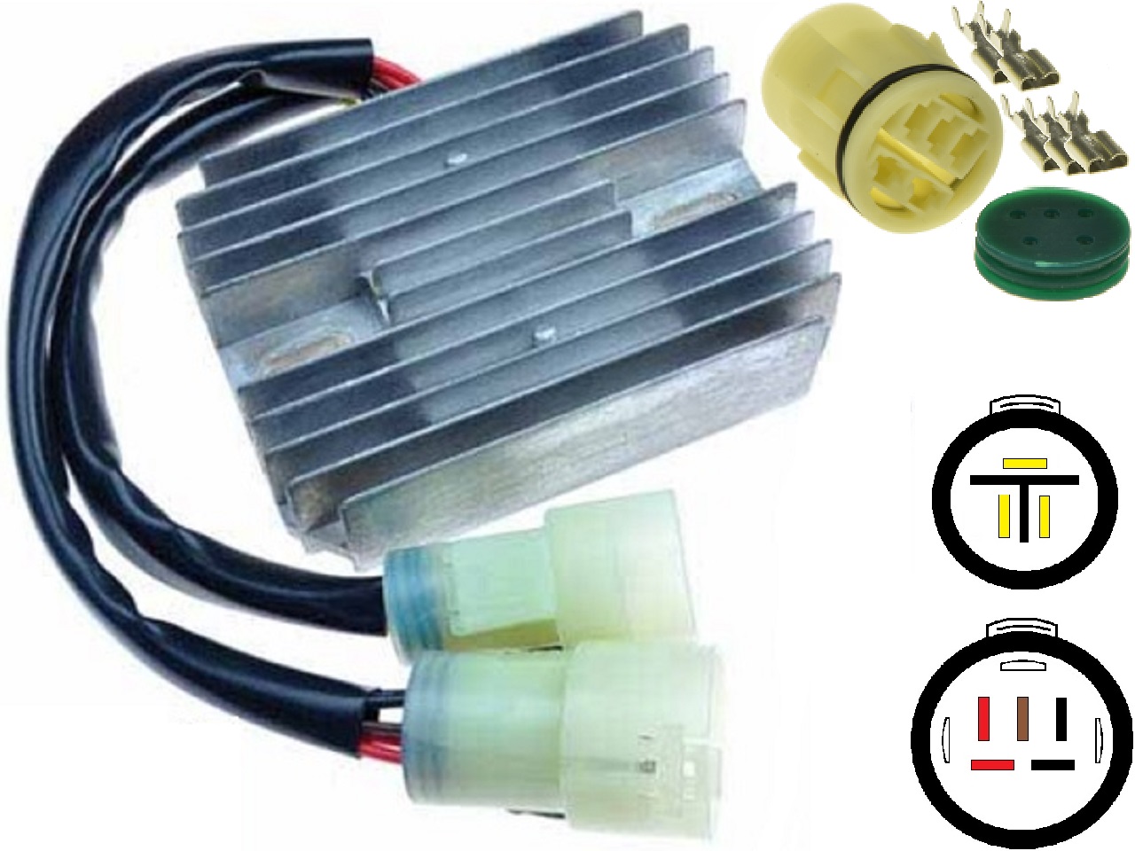 CARR441 - Kawasaki ZX MOSFET Spanningsregelaar gelijkrichter - Clique na Imagem para Fechar