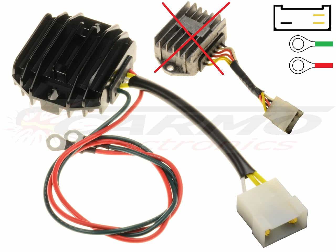 CARR512 Ducati Paso MOSFET Spanningsregelaar gelijkrichter - Clique na Imagem para Fechar