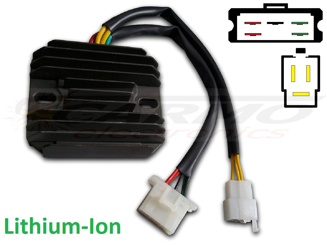 CARR644-LI Transalp Africa twin Shadow Intruder MOSFET Voltage regulator rectifier - Lithium Ion - Clique na Imagem para Fechar