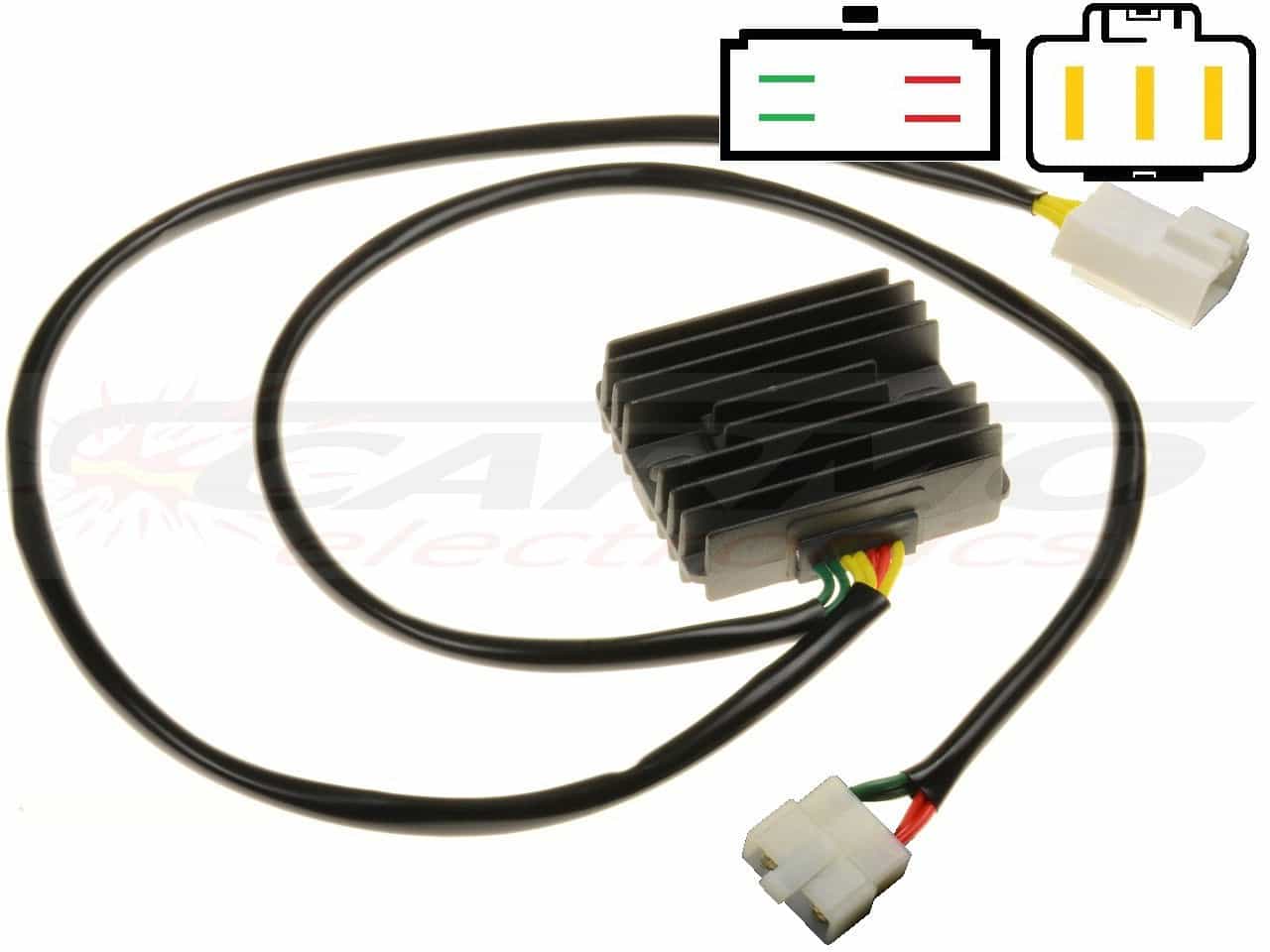 CARR691 met 75cm kabel Honda CBR600 MOSFET Spanningsregelaar gelijkrichter - Clique na Imagem para Fechar