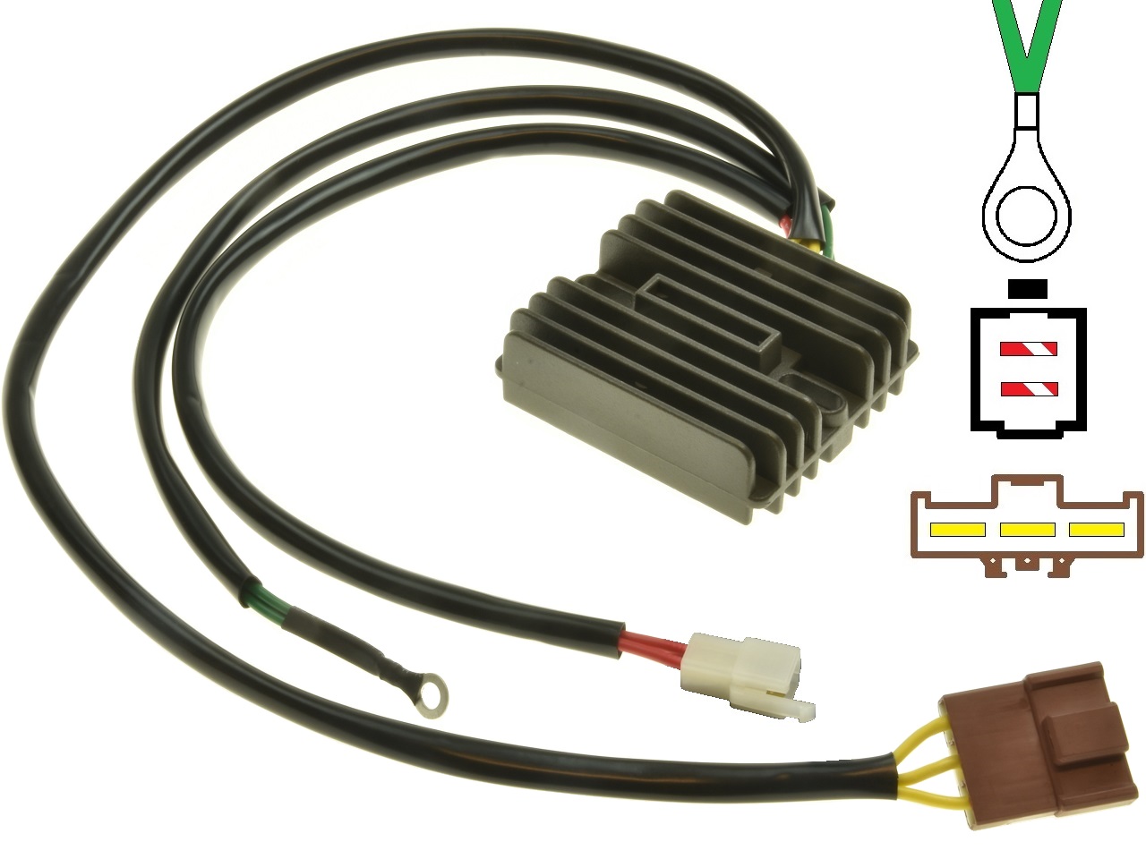 CARR694-KTM 690 950 990 MOSFET Spanningsregelaar gelijkrichter (62511034100, 62511034000) - Clique na Imagem para Fechar