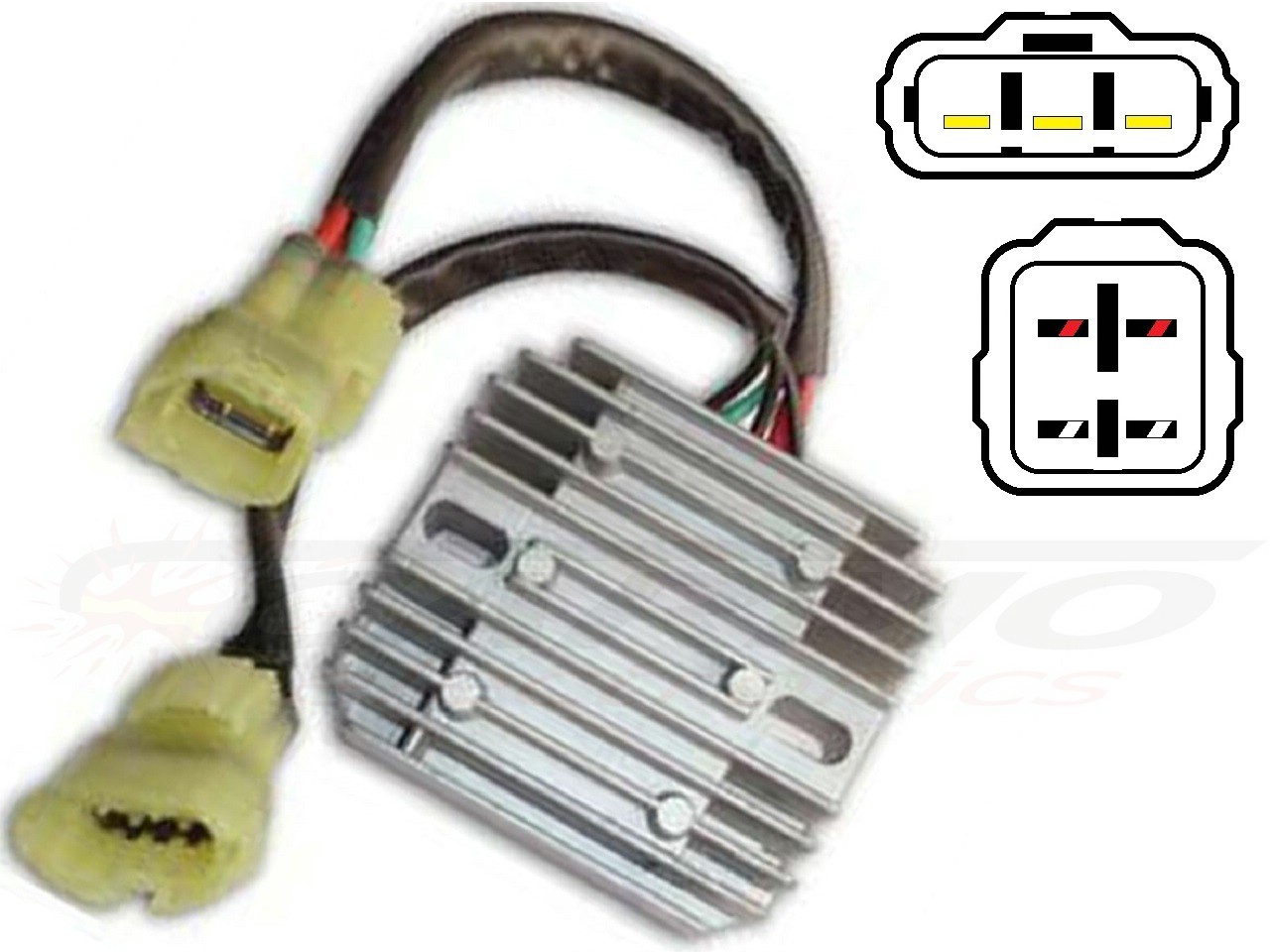 CARR694LT Suzuki LT-A500 LT-F500 MOSFET Spanningsregelaar gelijkrichter - Clique na Imagem para Fechar