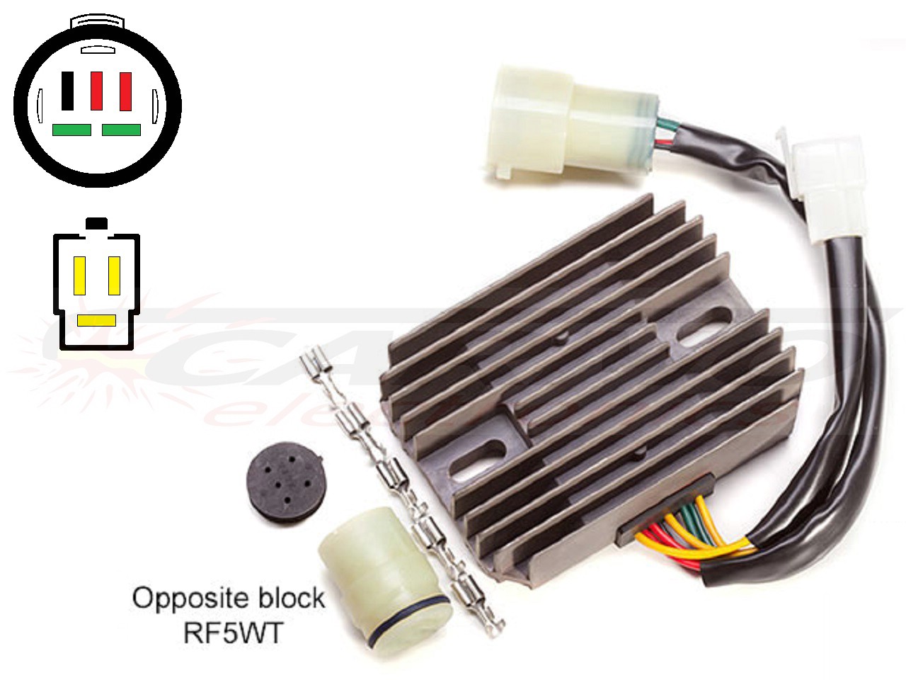 CARR821 Honda XRV750 Africa Twin RD04 MOSFET Voltage regulator rectifier - Clique na Imagem para Fechar