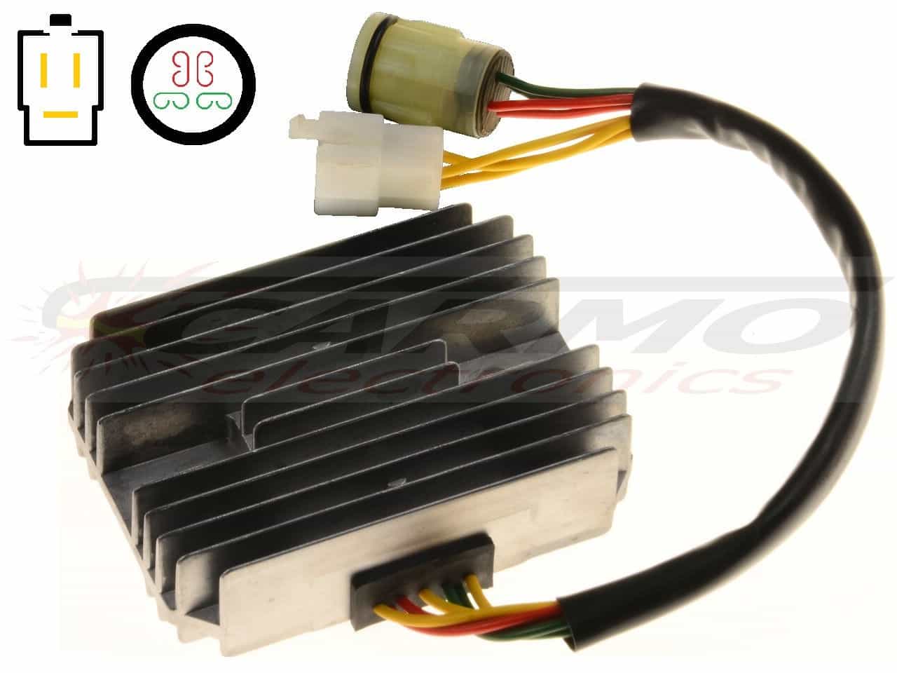 CARR831 Honda XRV750 Africa Twin MOSFET Spanningsregelaar gelijkrichter - Clique na Imagem para Fechar