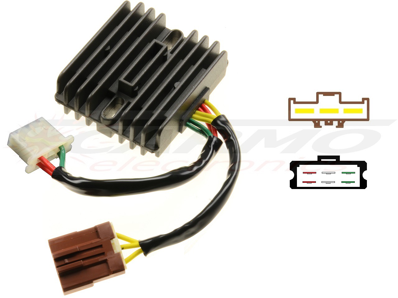 CARR971 - Aprilia MOSFET Voltage regulator rectifier 21066-1093 / AP8127144 / 8127144 / SH5416-12 / SH541G-12 / SH579GA - Clique na Imagem para Fechar