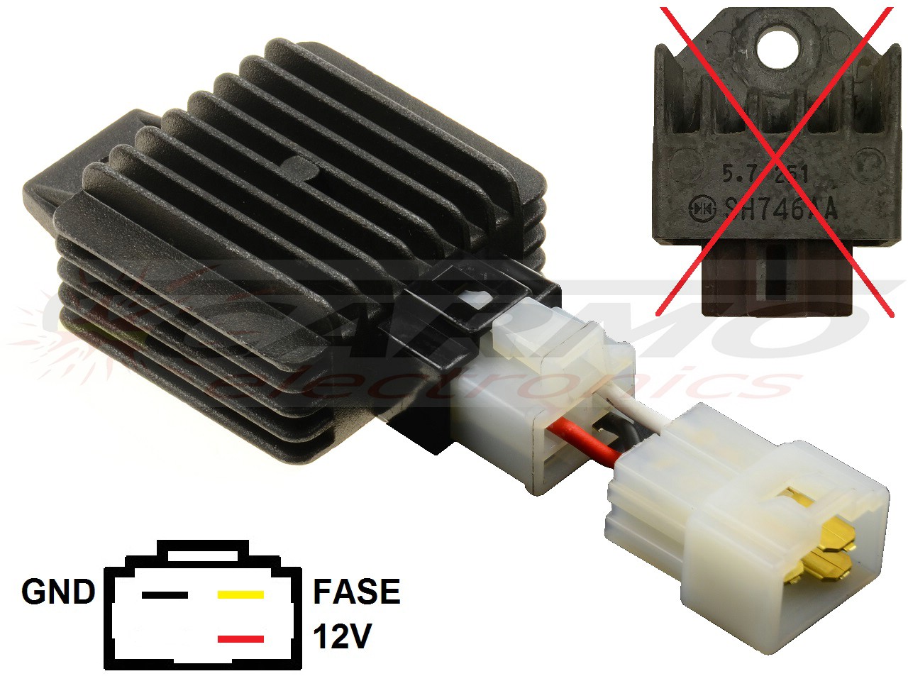 CARR9852 SH746AA spanningsregelaar (verbeterd) - Clique na Imagem para Fechar