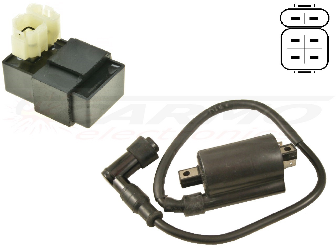 Improved E-ton Eton Viper 70 igniter ignition module CDI Box - Clique na Imagem para Fechar