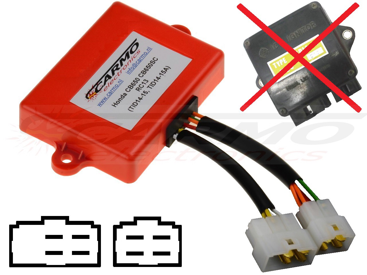 Honda CB650 CB650SC igniter ignition module CDI TCI Box (TID14-15, TID14-15A) - Clique na Imagem para Fechar